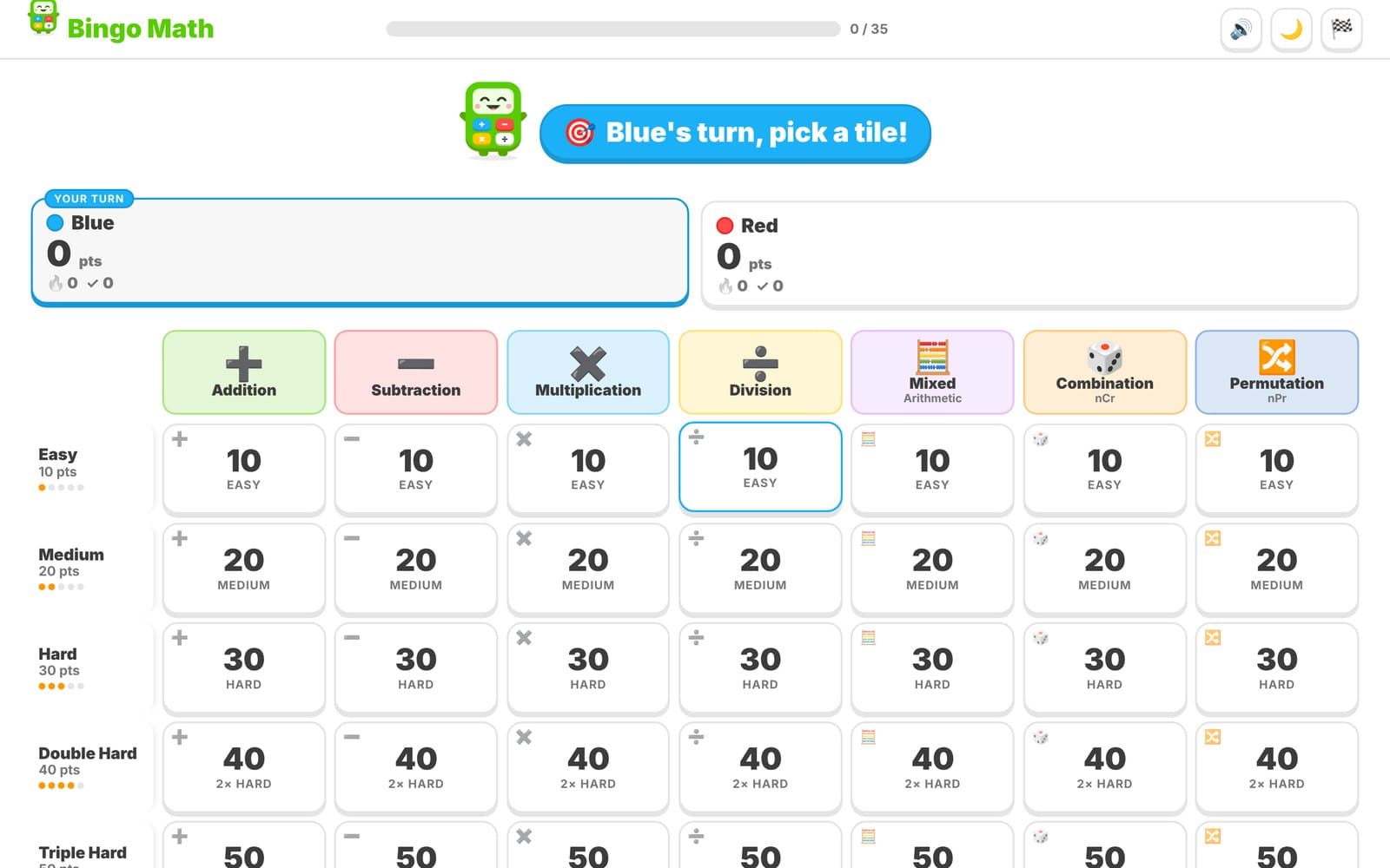 Preview of Bingo Math